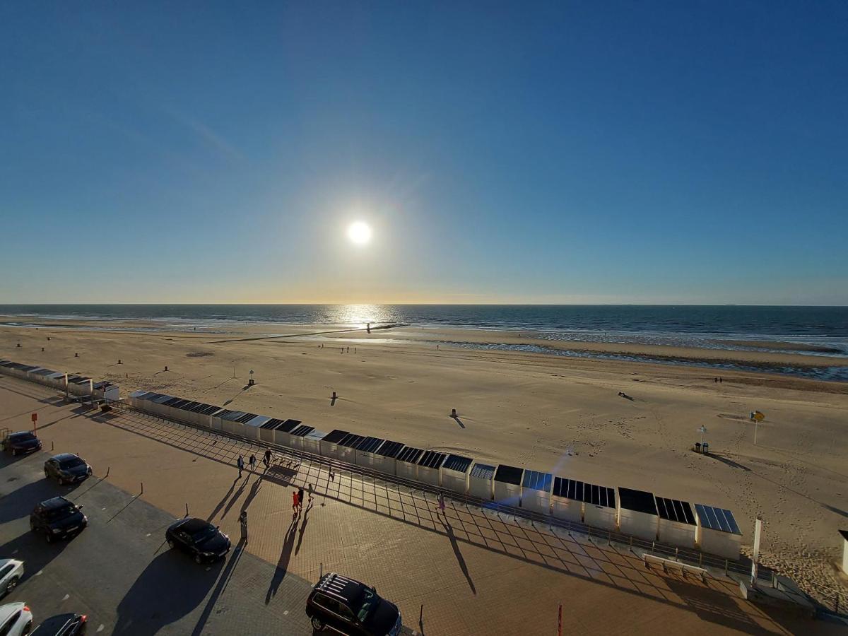 Appartement met zeezicht en verwarmd zwembad Ostende Exterior foto